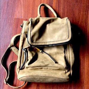 Suede Backpack